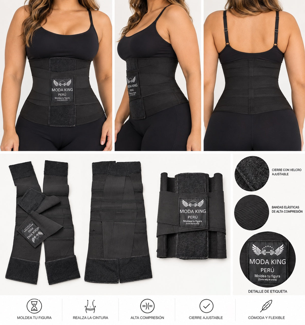 🖤 Faja Moldeadora Peruana Moda King