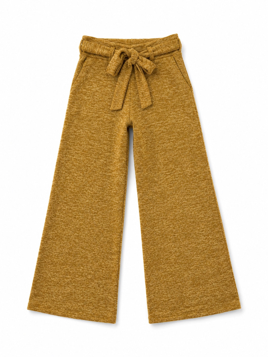 🤎 Pantalón Palazzo de Lanilla Mostaza – Talla XL