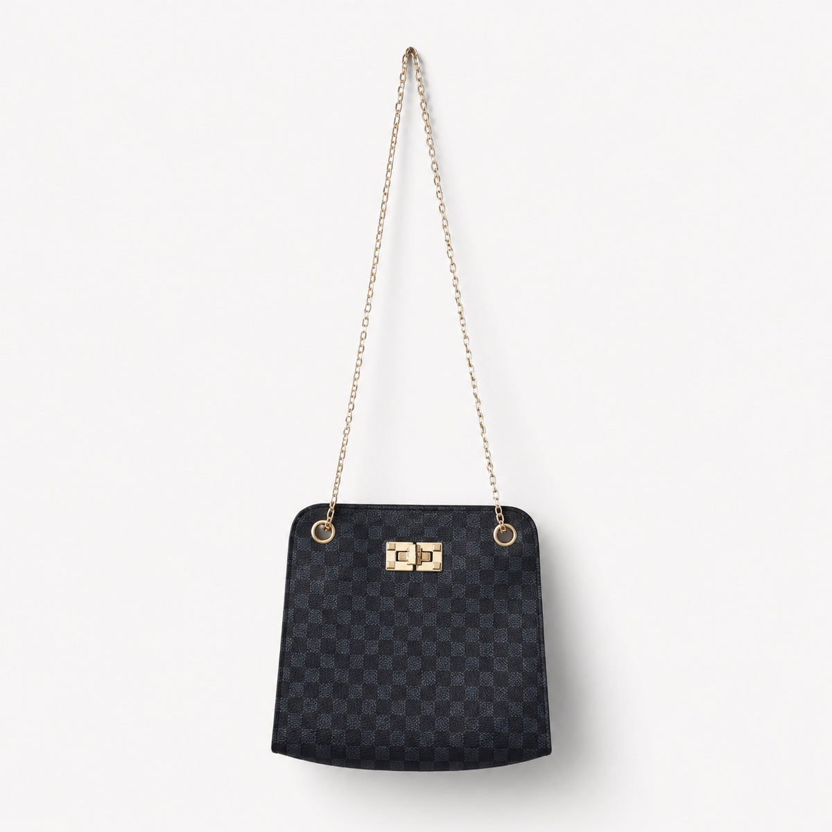 🖤 Cartera Bandolera SHEIN – Negra con Cadena Dorada