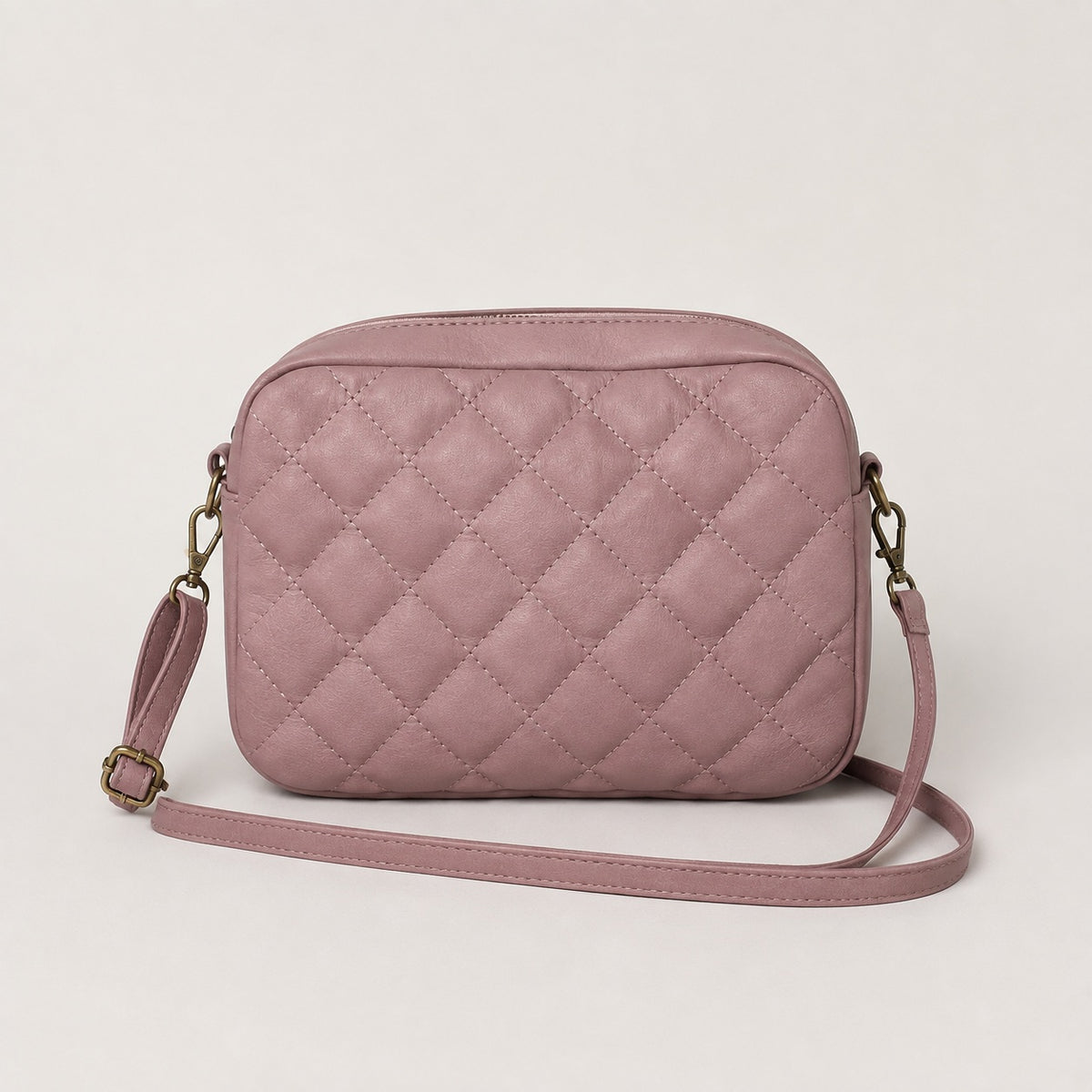 💗 Bandolera Acolchada Saranpin – Rosa Palo