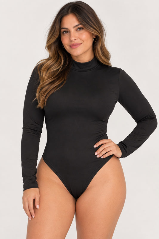 🖤 Body Negro Manga Larga