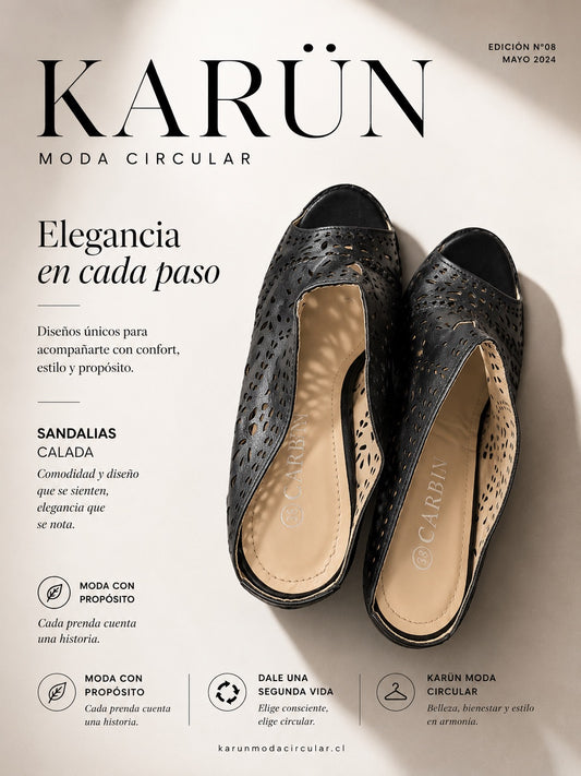 🖤 Sandalias negras caladas con plataforma – Talla 38