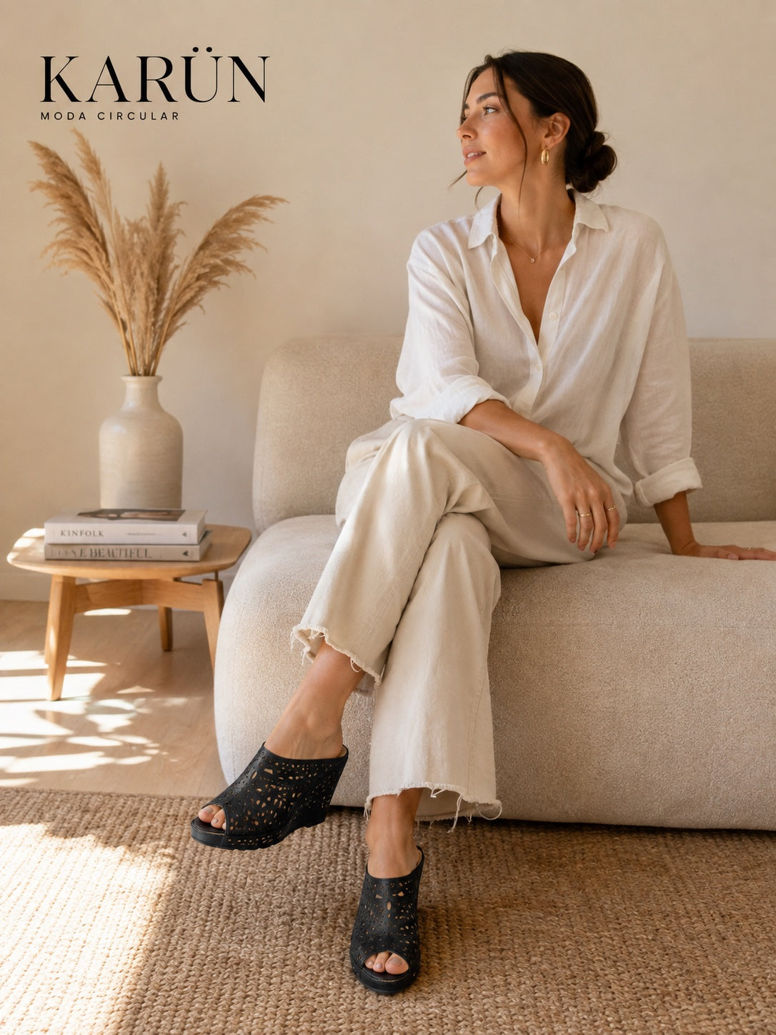 🖤 Sandalias negras caladas con plataforma – Talla 38