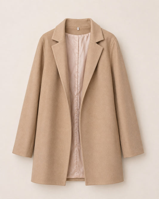 Chaqueta Tipo Blazer Beige – Corte Elegante
