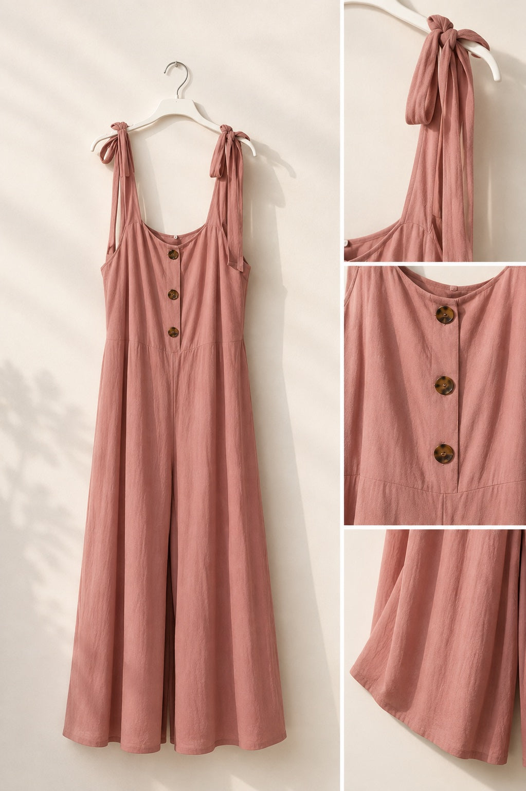 Enterito Largo Palo Rosa Sin Mangas – Talla L