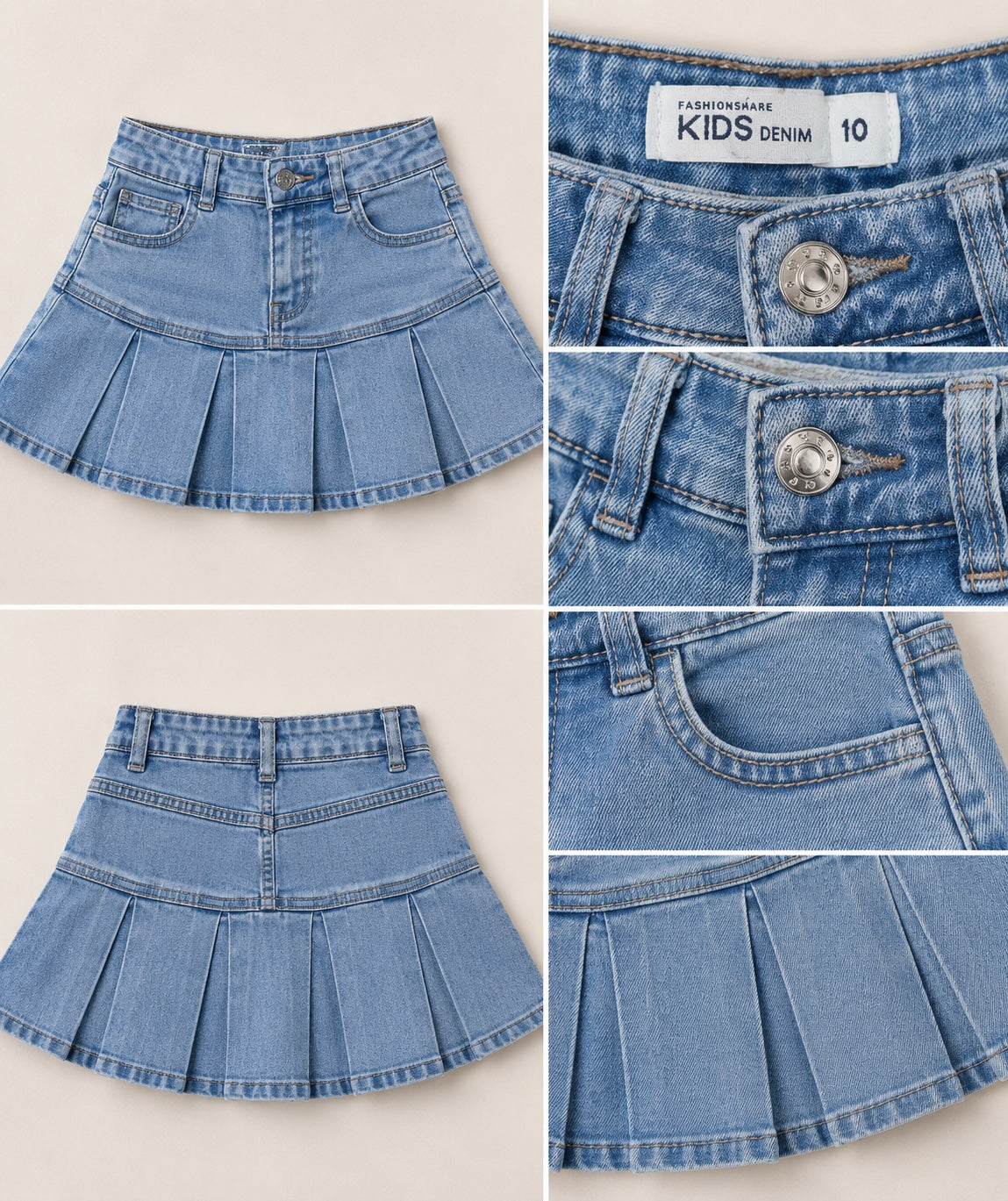 💙 Falda de Mezclilla Niña – Talla 10