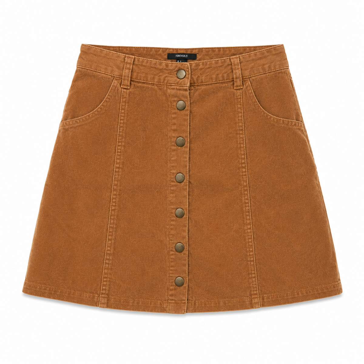 Falda de Pana Café Camel Forever 21 – Talla S
