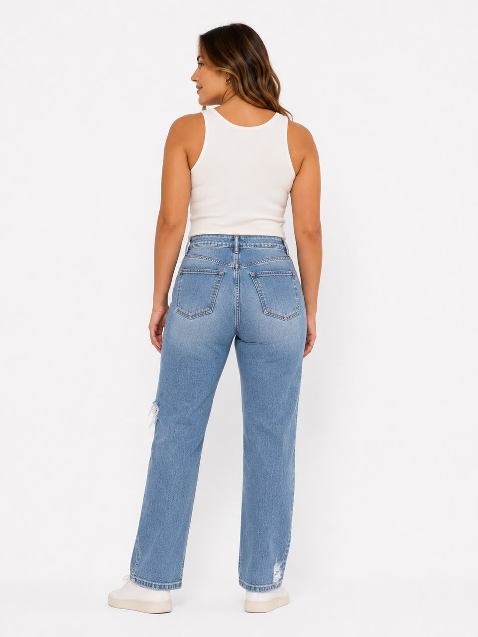 👖 Pantalón H&M Jeans Elasticado Celeste