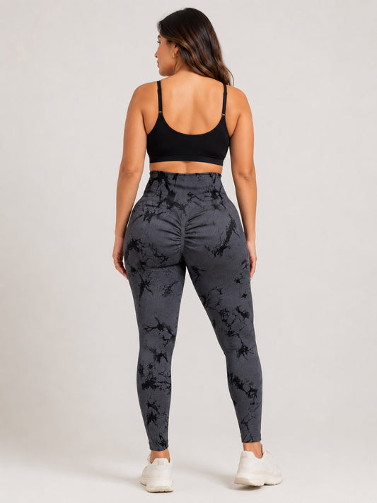 🖤 Calza estampada efecto mármol – Talla Estándar