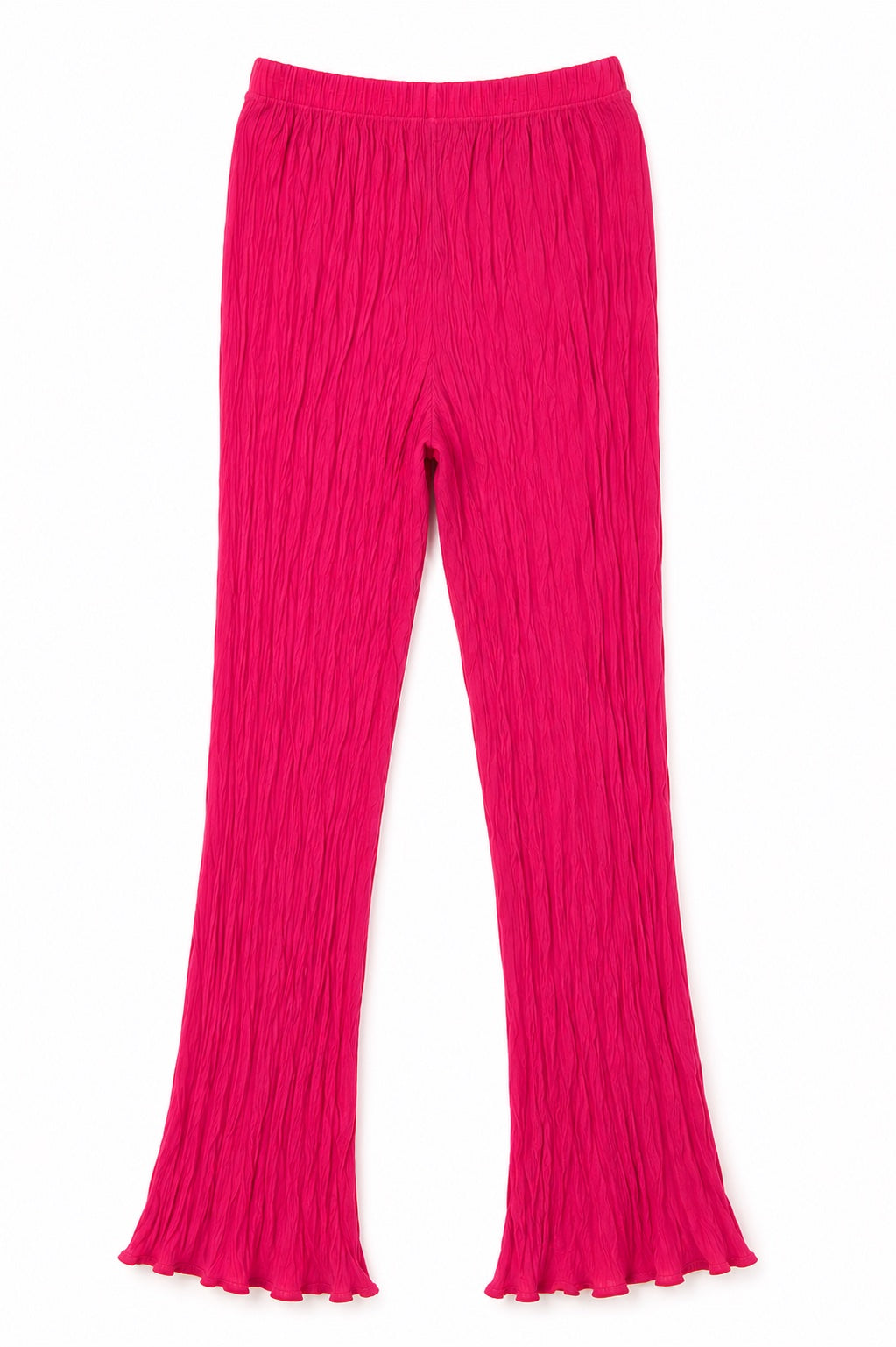 💗 Pantalón Palazzo Fucsia con Amarre Frontal – Talla XL