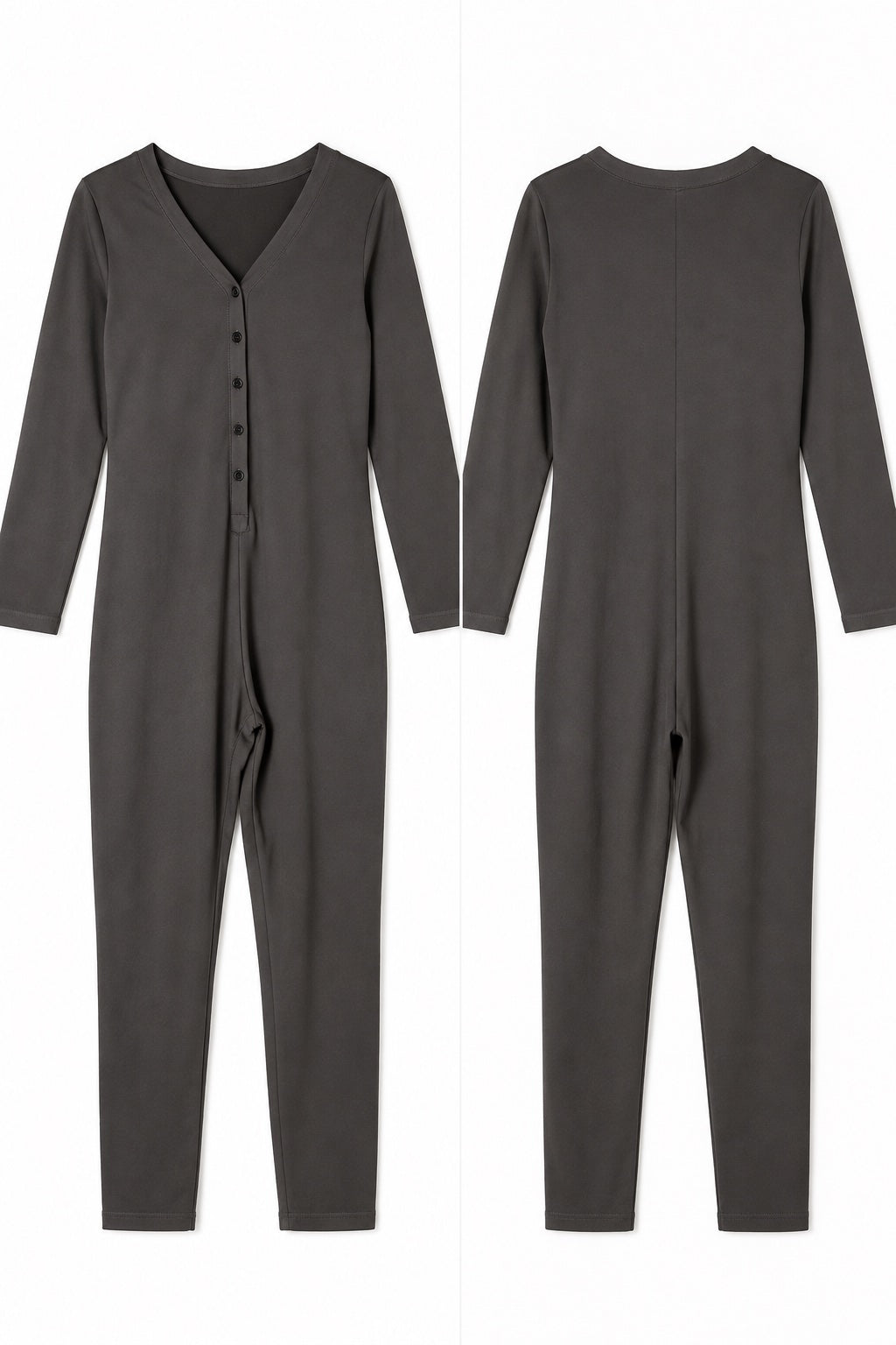 🖤 Pijama Enterito XL de Micropolar — Gris