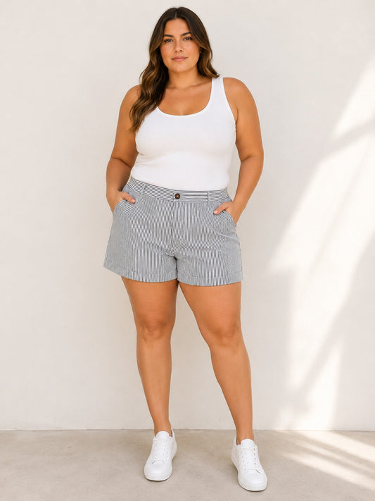 🤍 Short Old Navy a rayas — Talla 46