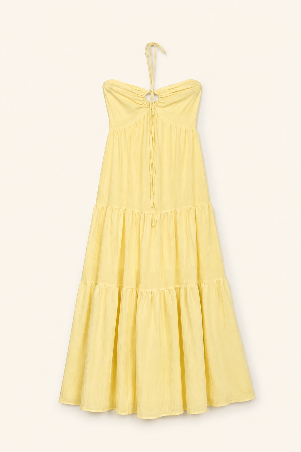 Vestido Largo Amarillo – Talla XL