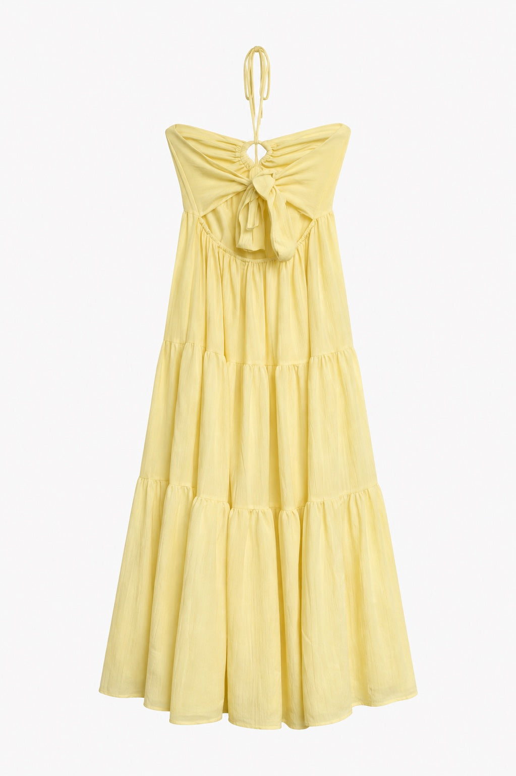 Vestido Largo Amarillo – Talla XL