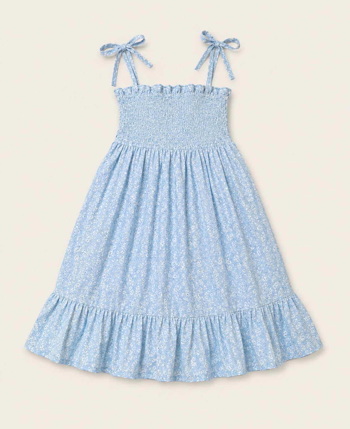 💙 Vestido de Niña Celeste – Talla 10