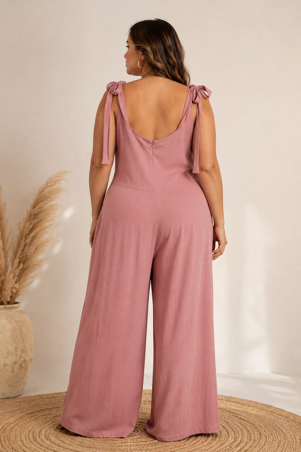 Enterito Largo Palo Rosa Sin Mangas – Talla L